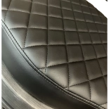 Retro barber chair CEZANNE GREY - matt black