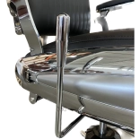 Retro barber křeslo ELEGANCE - matná černá