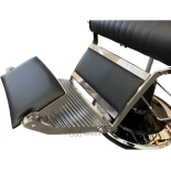 Retro barber křeslo ELEGANCE - matná černá