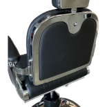 Retro barber křeslo ELEGANCE - matná černá