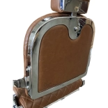 Retro fotel barberski ELEGANCE - miedziany brąz