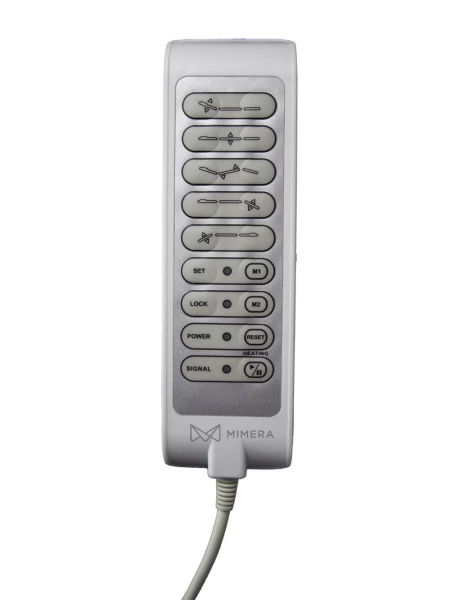 Ruční dálkové ovládání pro E3 a E4 lehátka (3 a 4 motorové), typ B