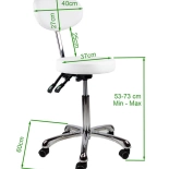 Cosmetic chair DAZY - Matt Black