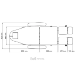 Electric pedicure chair BARON E3 - dark grey