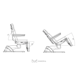 Kozmetické lehátko elektrické MABEL PLUS E4 - otočné s vyhrievaním