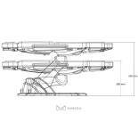 Kozmetické lehátko elektrické MABEL PLUS E4 - otočné s vyhrievaním