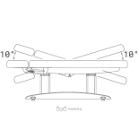SPA Wellnessliege TARA PLUS E4 - mit Heizung und Audio/Vibrationssystem,  teak/weiß