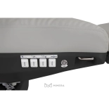 Electric cosmetic bed NICO DELUX PLUS E4 BLACK - swivel with heating, light grey