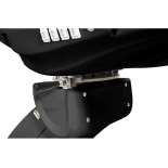 Electric cosmetic bed NICO DELUX PLUS E4 BLACK - swivel with heating, light grey