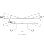 SPA Wellness bed SATURN PLUS E4 - with heating, light grey