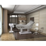 SPA Wellness bed SATURN PLUS E4 - with heating, light grey