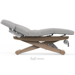 SPA Wellnessliege LUNA ARM PLUS E3 - mit Heizung, teak/hellgrau