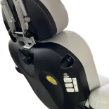 Electric cosmetic bed NICO DELUX PLUS E4 BLACK - swivel with heating, light grey