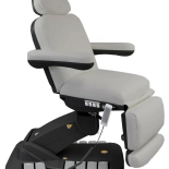 Electric cosmetic bed NICO DELUX PLUS E4 BLACK - swivel with heating, light grey