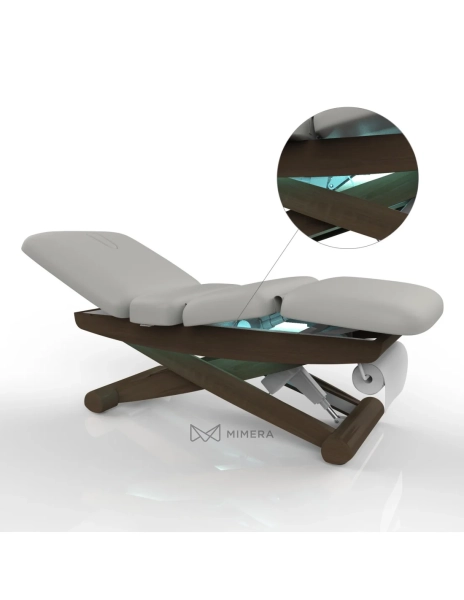 SPA Wellness bed LUNA SPLIT E3 - black walnut/light grey