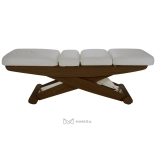 SPA Wellness bed LUNA SPLIT E3 - black walnut/light grey