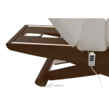 SPA Wellness bed LUNA SPLIT E3 - black walnut/light grey