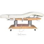 SPA Wellnessliege TARA PLUS E4 - mit Heizung und Audio/Vibrationssystem,  teak/weiß