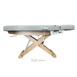 SPA Wellnessliege LUNA ARM PLUS E3 - mit Heizung, teak/hellgrau