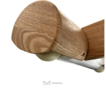 SPA Wellnessliege LUNA ARM PLUS E3 - mit Heizung, teak/hellgrau