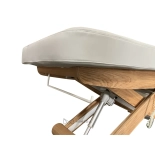 SPA Wellnessliege LUNA ARM PLUS E3 - mit Heizung, teak/hellgrau