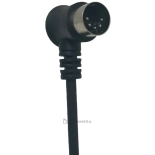 Ultrasonic probe for face, bent connector
