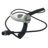 Ultrasonic probe for face, bent connector