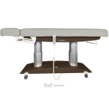 SPA Wellness bed TARA PLUS E4 - with heating and audio/vibration system, black walnut/light grey