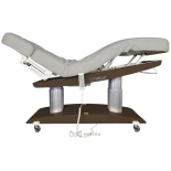 SPA Wellness bed TARA PLUS E4 - with heating and audio/vibration system, black walnut/light grey