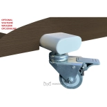 SPA Wellness bed TARA PLUS E4 - with heating and audio/vibration system, black walnut/light grey