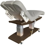 SPA Wellness bed TARA PLUS E4 - with heating and audio/vibration system, black walnut/light grey