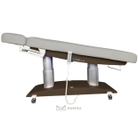 SPA Wellness bed TARA PLUS E4 - with heating and audio/vibration system, black walnut/light grey