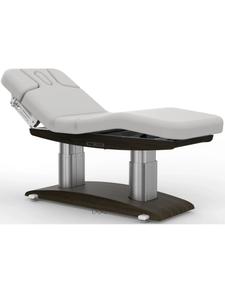 SPA Wellness bed TARA PLUS E4 - with heating and audio/vibration system, black walnut/light grey