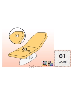 Protective cover for beds without hole - 80 cm - white