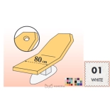 Ochranný potah na lehátko bez otvoru - 80 cm - bílá