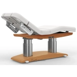 SPA Wellnessliege TARA PLUS E4 - mit Heizung und Audio/Vibrationssystem,  teak/weiß