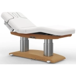 SPA Wellnessliege TARA PLUS E4 - mit Heizung und Audio/Vibrationssystem,  teak/weiß