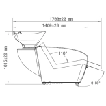 Kadernícky umývací box SIENNA E1 - matná čierna