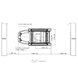 Kadernícky umývací box SIENNA E1 - matná čierna