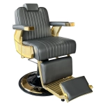 Barber chair NOBILE GOLD - deep grey