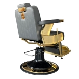 Barber chair NOBILE GOLD - deep grey