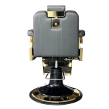 Barber chair NOBILE GOLD - deep grey