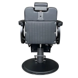 Fotel barberski COOL BLACK - matowy czarny