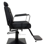 Barber křeslo MASTER BLACK - matná černá