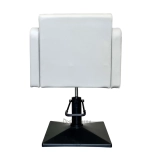 Fotel fryzjerski SAMILE BLACK - ciepły szary