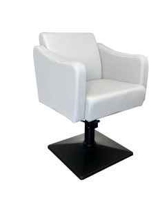 Fotel fryzjerski SAMILE BLACK - ciepły szary