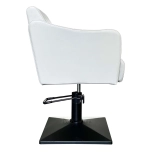 Fotel fryzjerski SAMILE BLACK - ciepły szary