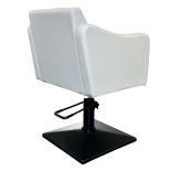 Fotel fryzjerski SAMILE BLACK - ciepły szary