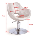 Styling chair LUXA GOLD - velvet black