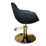 Styling chair LUXA GOLD - velvet black